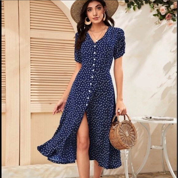 SOLD SOLD OUT Boho floral dress (8-10 LRG) - Picture 3 of 6